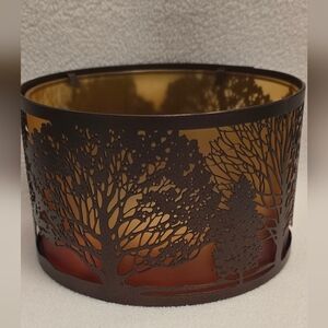 Yankee Candle Brown and Orange Tree Silhouette Shade